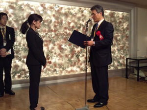 日本アルコール・薬物医学会の会員に対し演題が優秀と認められた際に贈られる「優秀演題賞」受賞